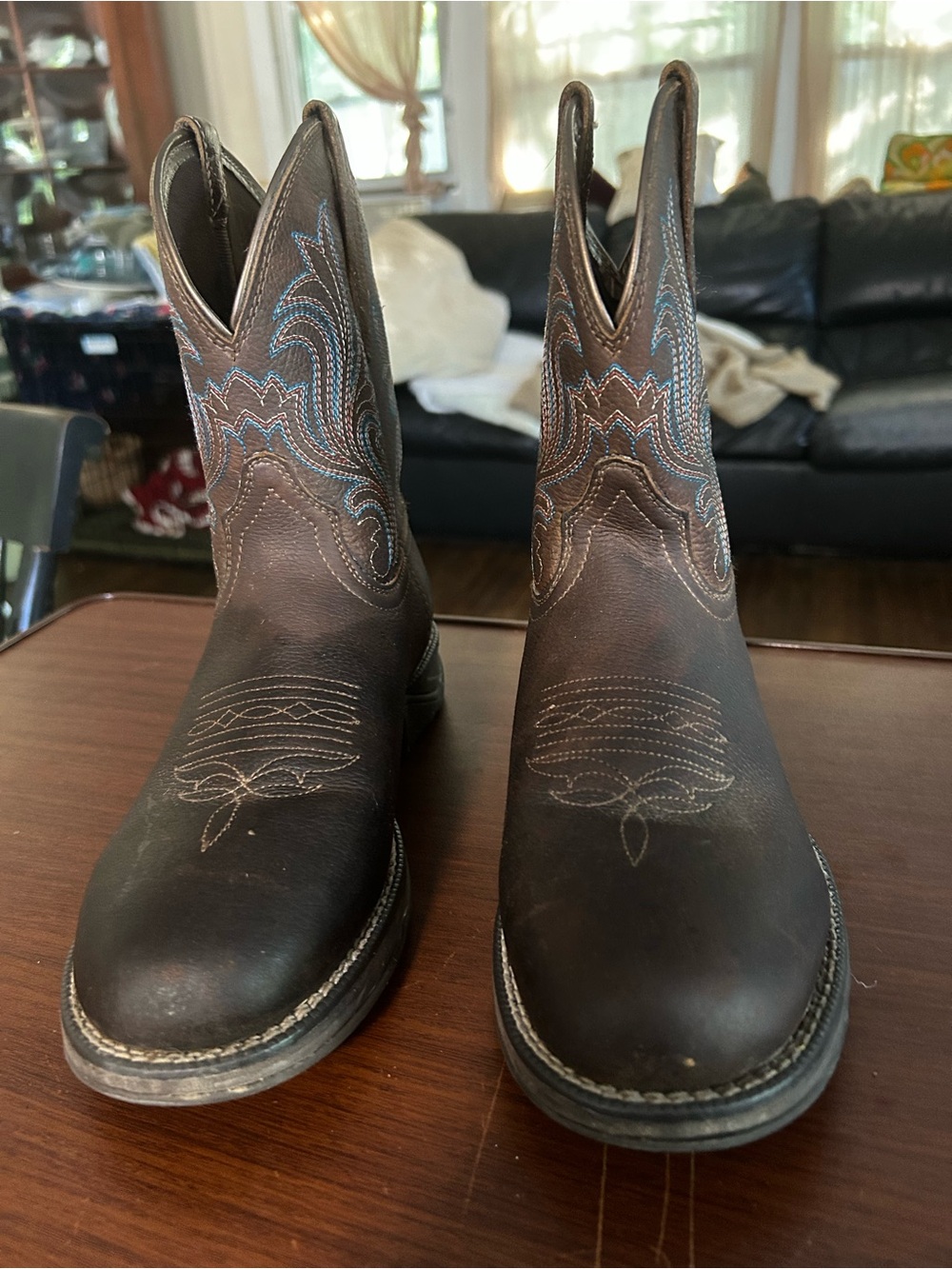 Ariat women’s anthem round toe Shorty western boot in Copper kettle size 7 1/2 B
